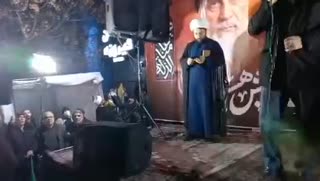 سید محمد حسینی معاون‌ پارلمانی دولت شهید آیت‌الله رییسی در یازدهمین شب اجتماع مردم نازی آباد تهران